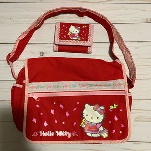 Hello Kitty Messenger bag with wallet